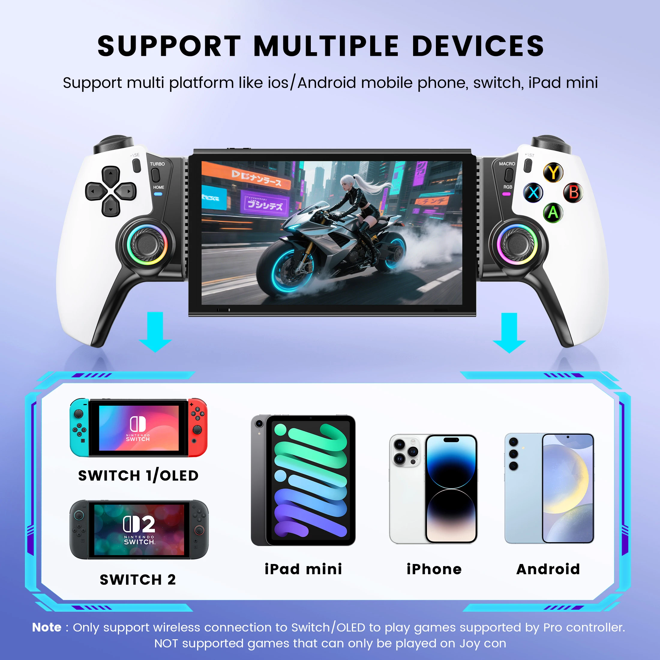 BEBONCOOL MC500 Hall Effect Mobile Gamepad - Wireless Controller