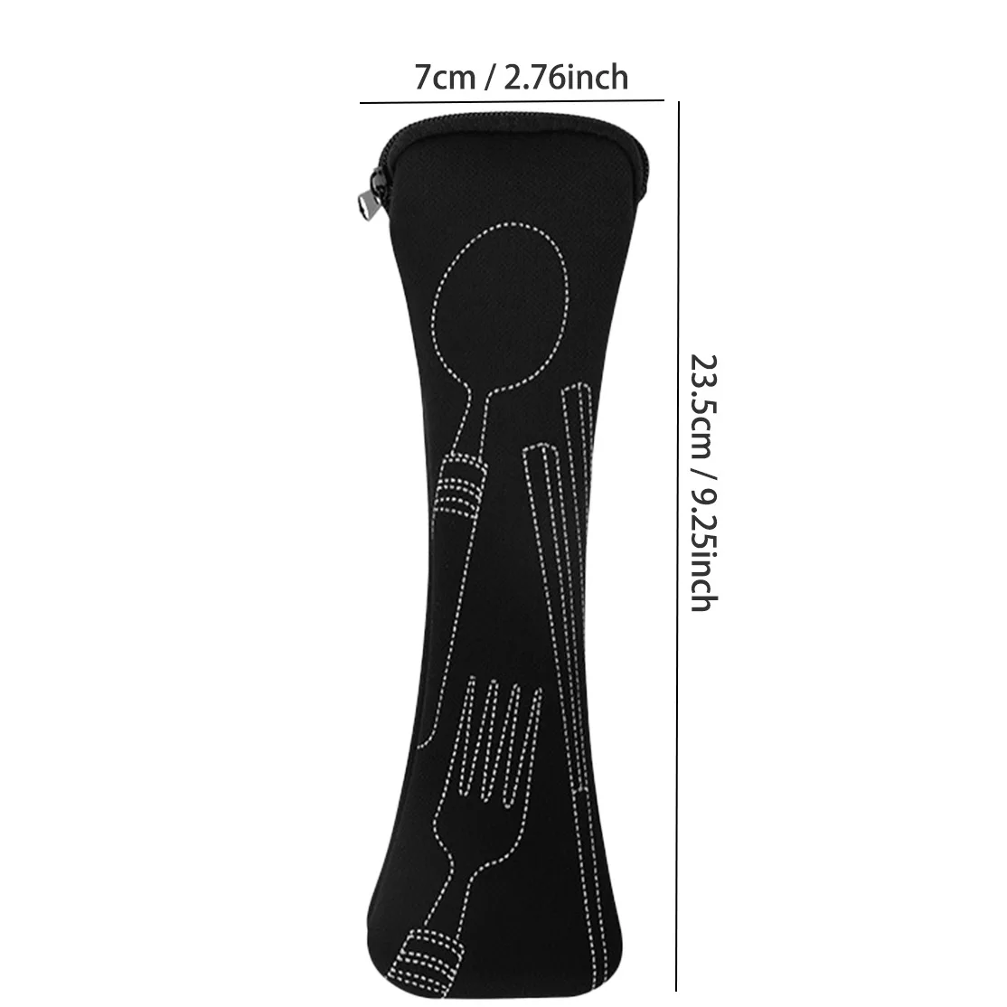 Pillow Shaped Bone Shaped Knife Fork Spoon Tableware Bag Storage Bag Stainless Steel Tableware Portable Storage Bag