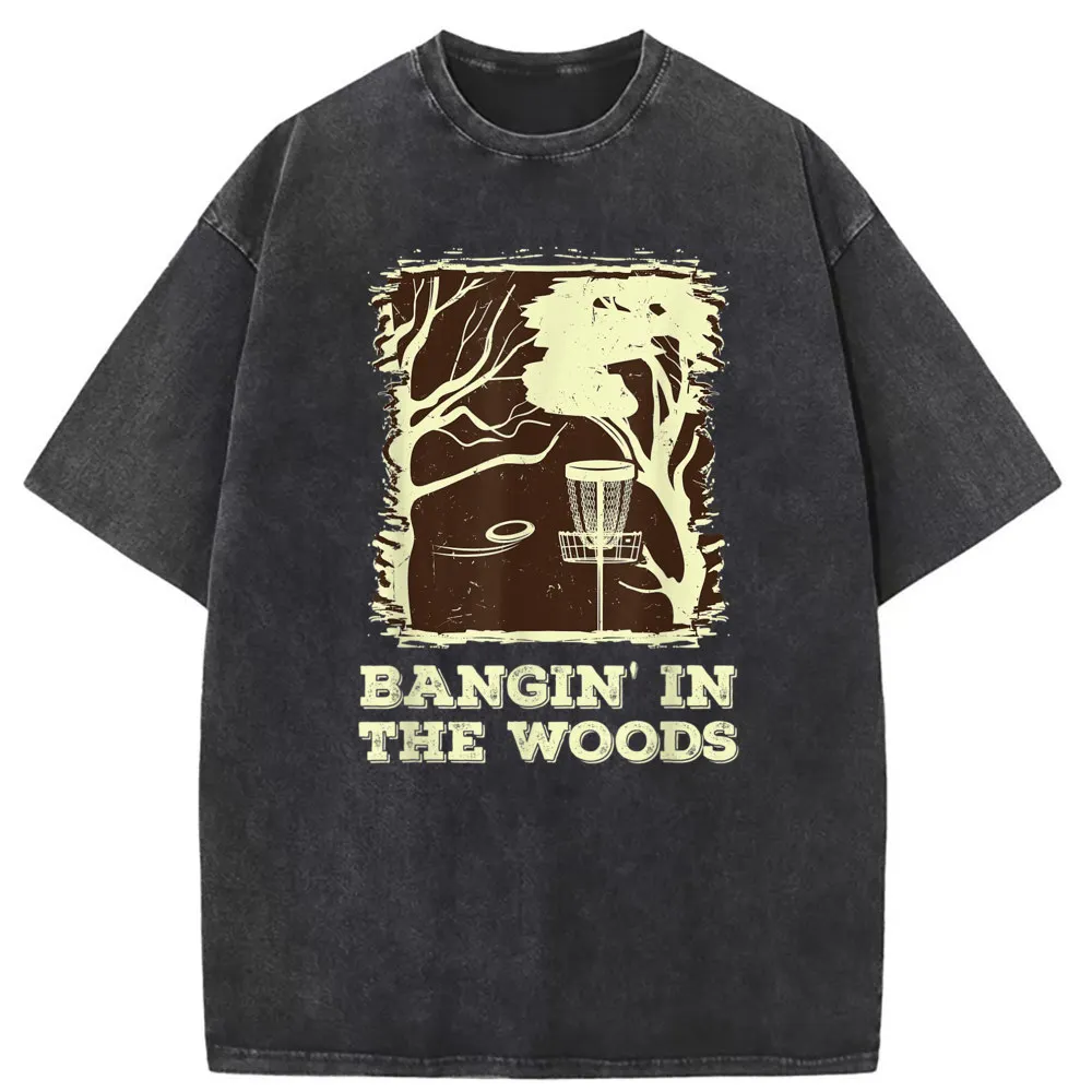 Bangin In The Woods For Young Men Tshirts England Style Sweatshirts Retro Man Crazy Long Sleeve Vintage Cotton Tee Shirts