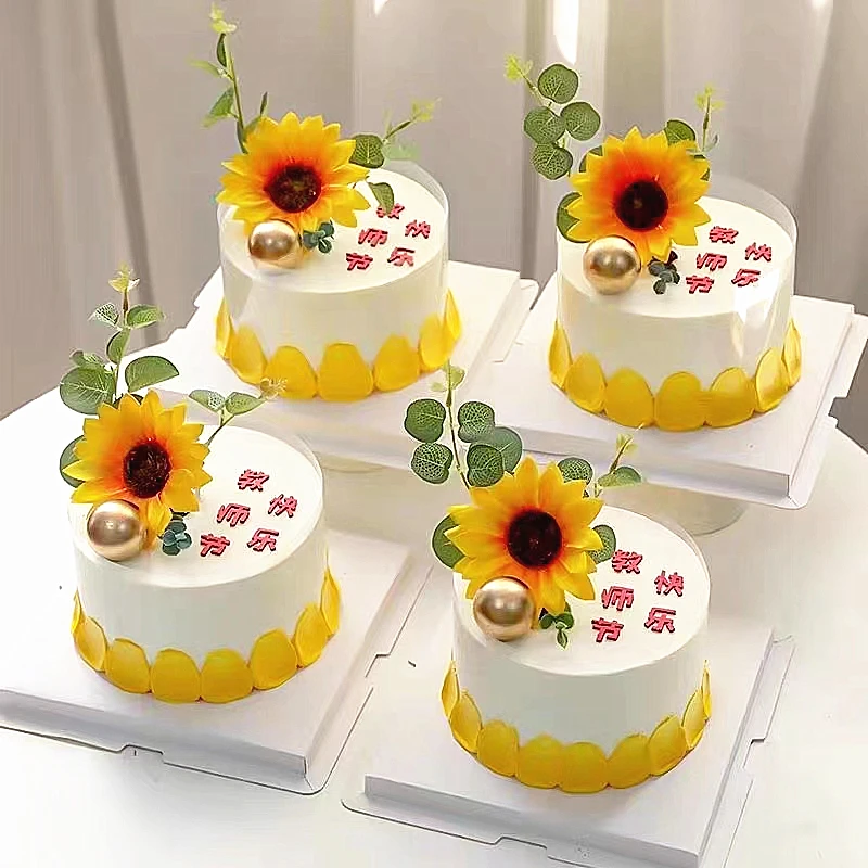 10 قطعة الاصطناعي عباد الشمس زهرة رئيس وهمية أقحوان محاكاة النبات الزفاف ديكو قبعة اكسسوارات فندق ديكور المنزل الطرف #5