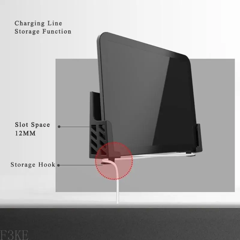 

AP28 Tablet Wall Mount Stand Phone Holder for / Adjustable Viewing Double-groove Suitable for e-reader