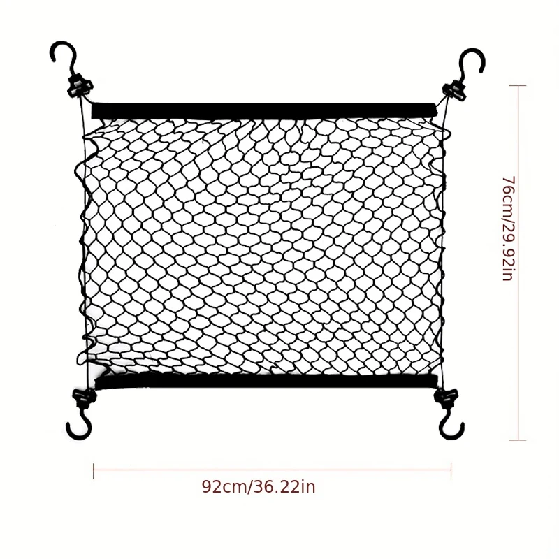 Folding Trolley Truck Universal Outdoor Camping Luggage Storage Net Grocery Rack Roof Mesh Bag Cargo Mesh Pocket