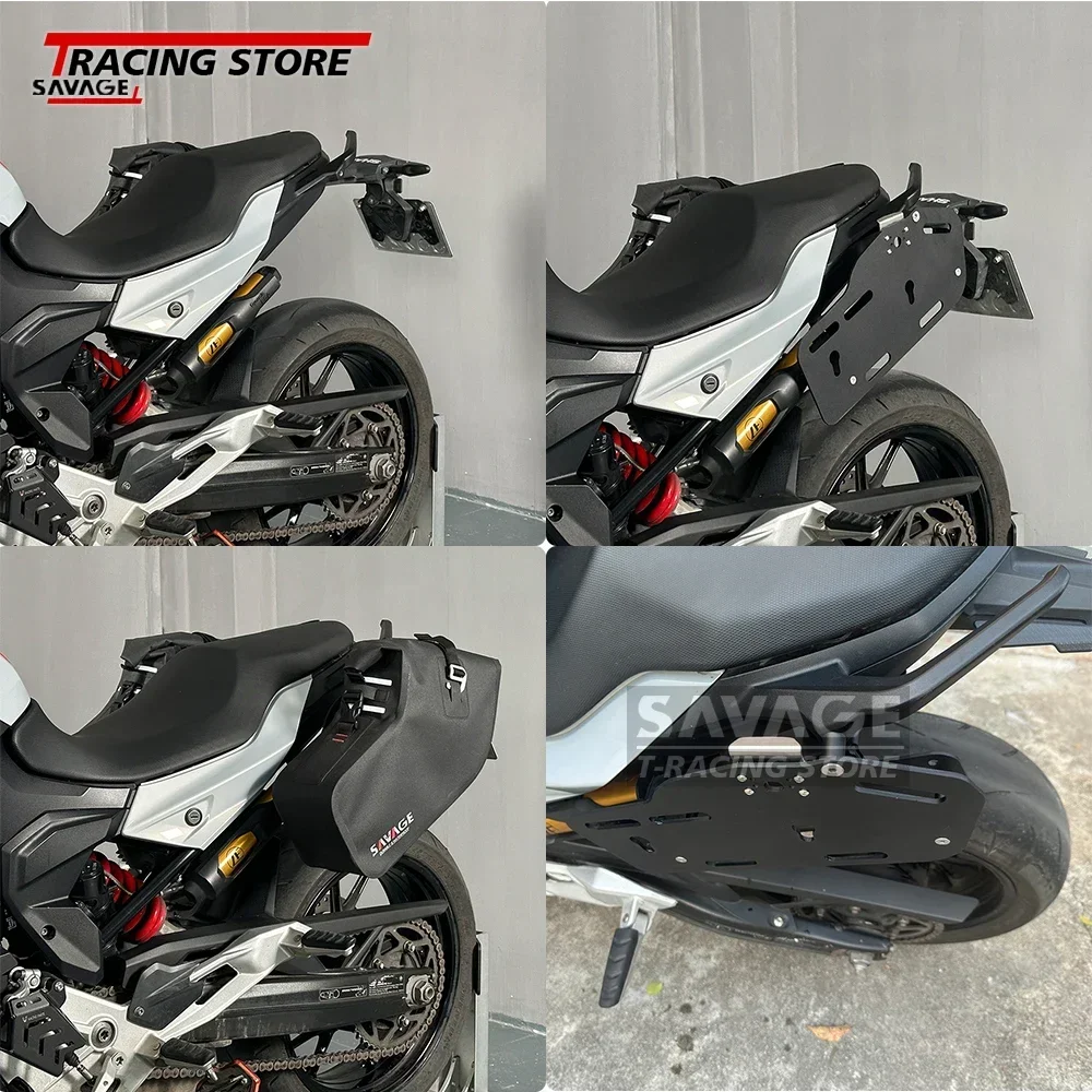 F900 دراجة نارية رف أمتعة الجانب حقيبة حامي تصاعد قوس لسيارات BMW F900R Sidebox دعم F900R السرج حامل الصندوق الجانبي