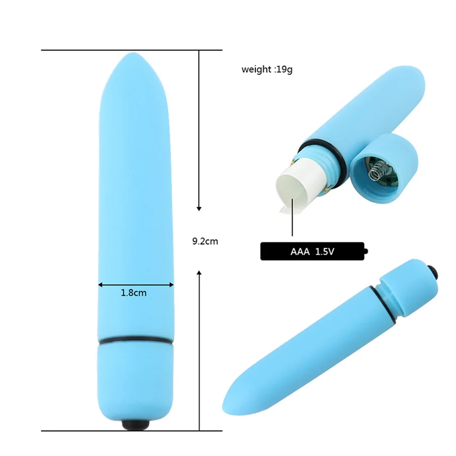 Vibradores de 10 modos de velocidad del clímax para mujeres, juguetes sexys, Mini vibrador tipo bala para consolador femenino, estimulador de clítoris, Juguetes sexuales para adultos 18