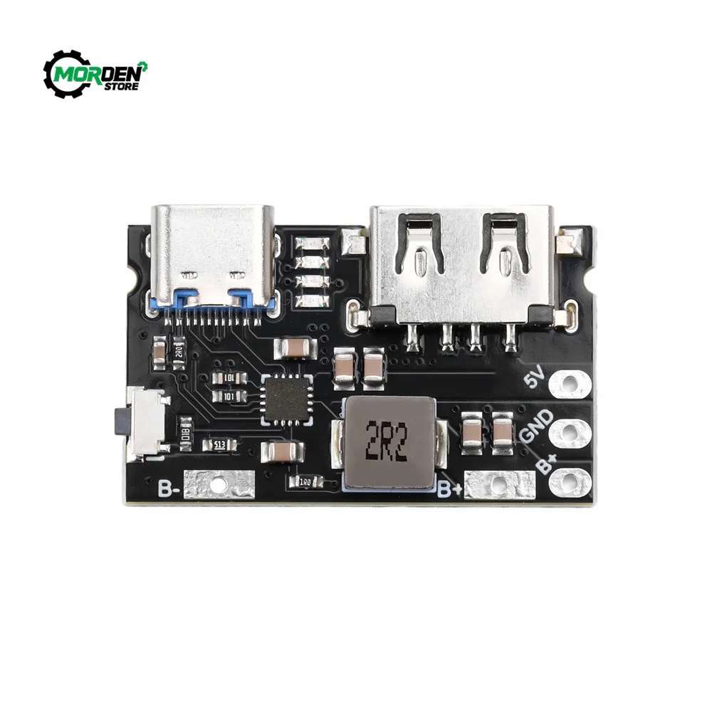 High-precision 5V 2.4A Charge-discharge Integrated Module Type-C Input Compatible With 4.2V lithium Battery Power Supply