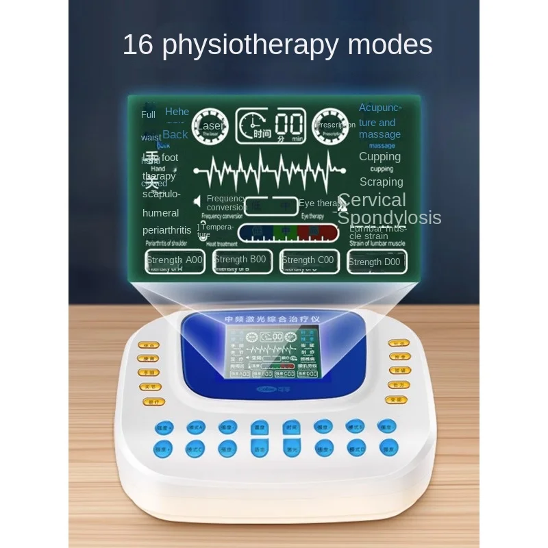 Medium frequency pulse electrotherapy instrument physical thcupuncture and moxibustion