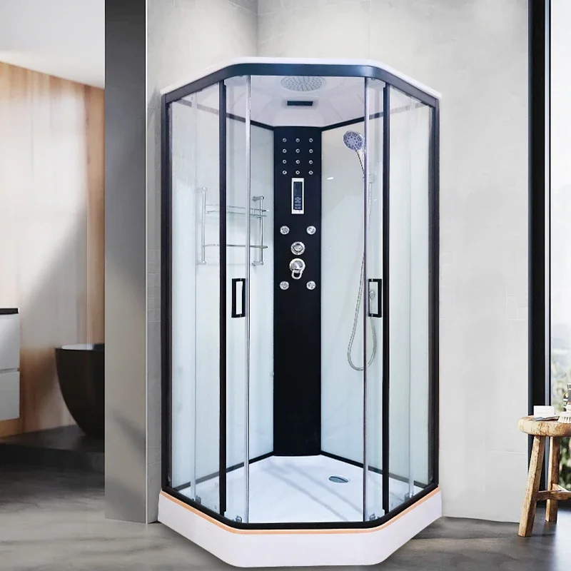 Diamond Leopard Dragon integral shower room pulley glass partition bath closed bath room waterproof insulation on all sides