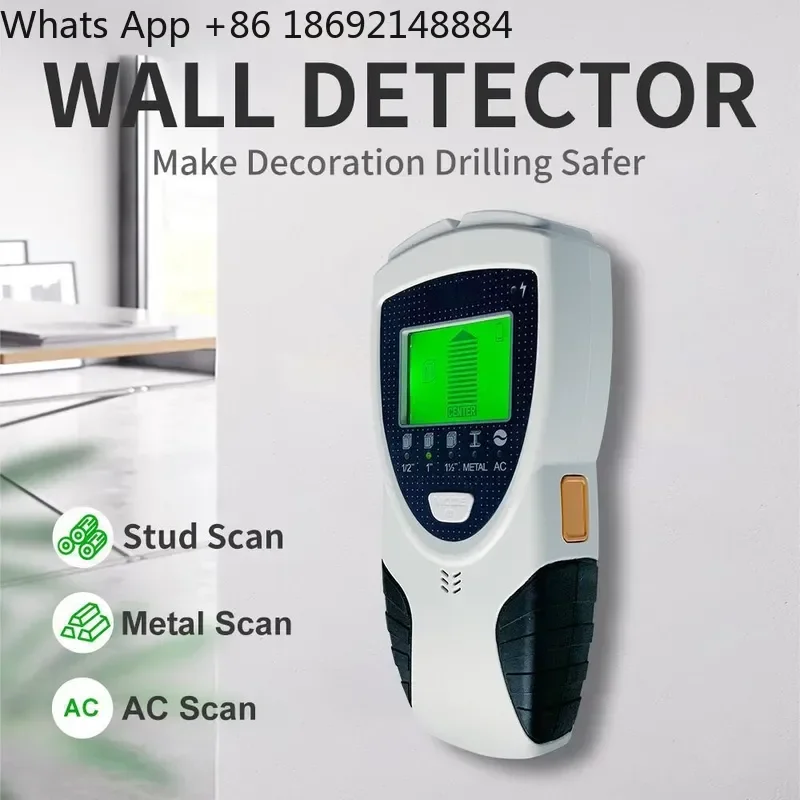 New 5-in-1 Wall Detector for Metal Wood Wire Stud Detection All English