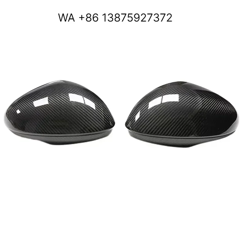 Wmwmnu Real Carbon Fiber Side Mirror Covers for Giulia 2016-2019 Add On Mirror Caps Protector Easy Installation No