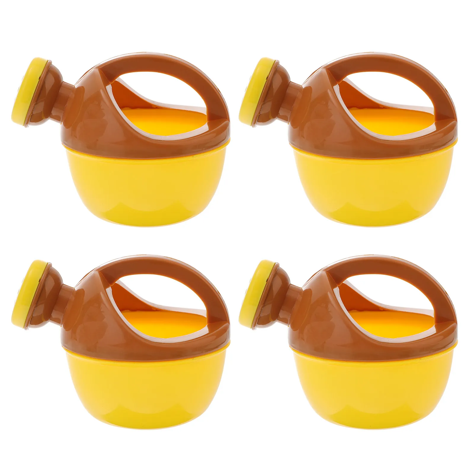 4Pcs Cartoon Plastic Watering Can Watering Pot Ergonomic Handle Small Plants Bonsai Gardening Tool Garden Supply