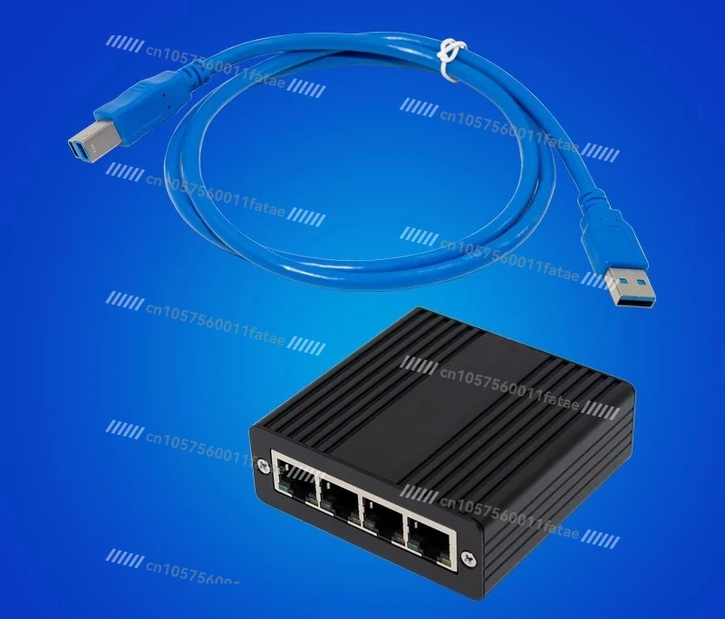 ST7491 USB3.0 To Four-port Gigabit Ethernet USB Gaming Network Interface Card RTL8153