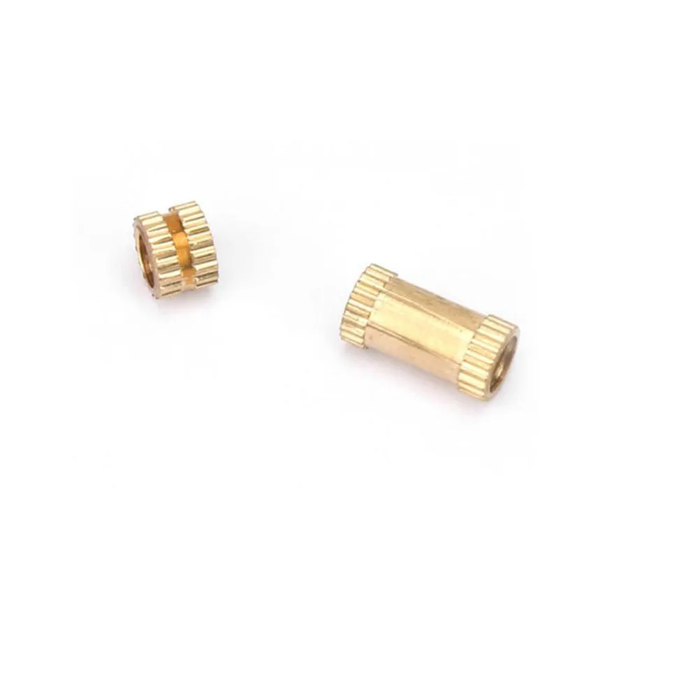 

450pcs M2-M5 Brass Knurled Nut Set Round Fastener Kit For Automotive Medical Electronics Plastic Shell Hot Melt Ultrasonic