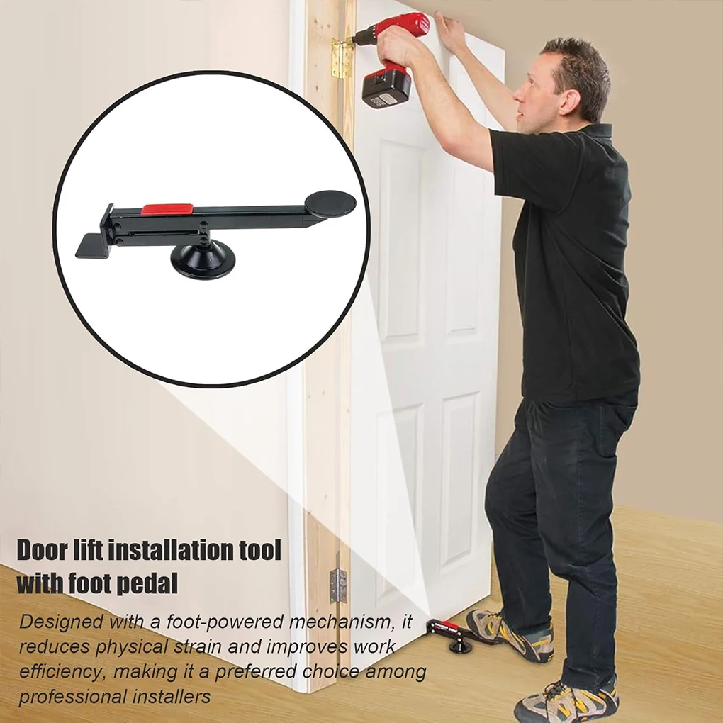 

The Sturdy Metal Door Lift 360° Rotating Lever Activates The Door Surface Lift Installation Auxiliary Installation