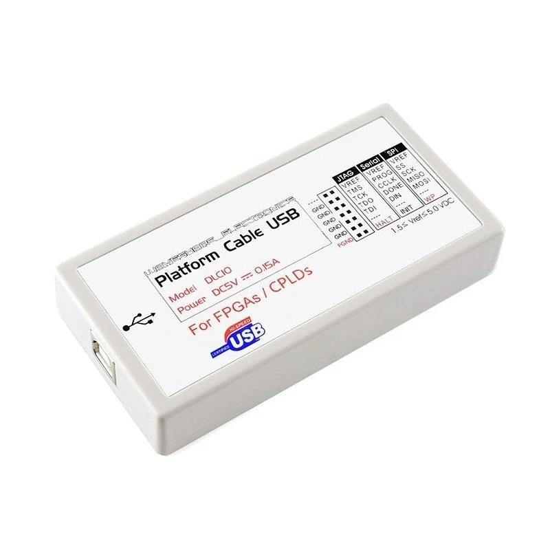 USB Platform Cable USB Programmer Debugger Compatible with Xilinx FPGA CPLD In-circuit Download Tool