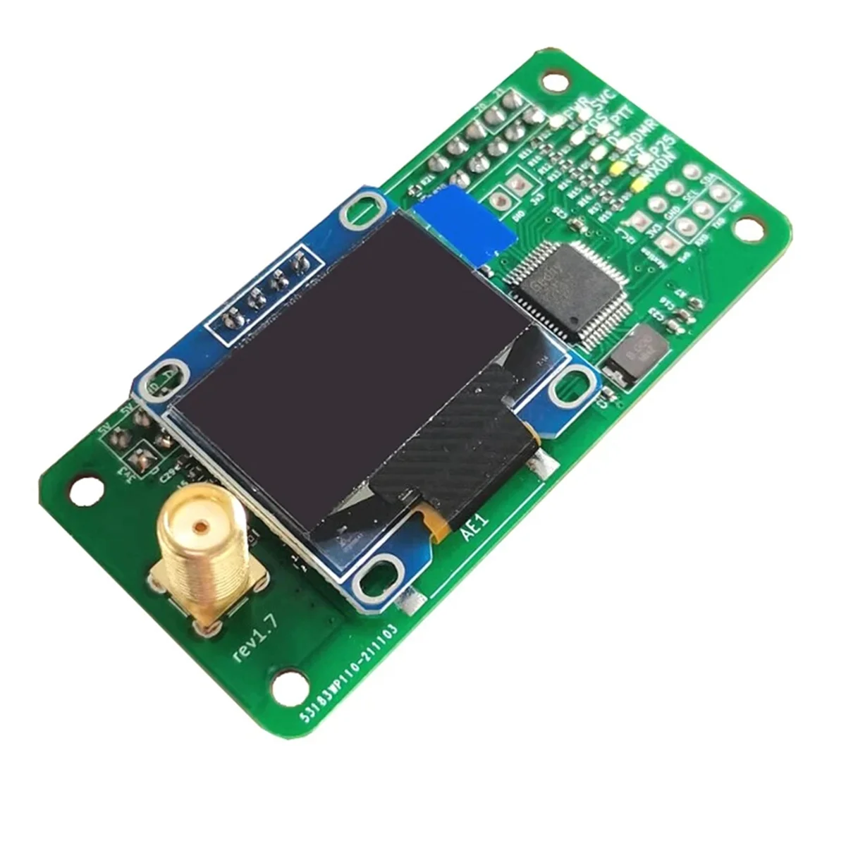 Версия A26P 1,7 MMDVM Simplex Hotspot UHF VHF Антенна + OLED + Корпус Поддержка P25 DMR YSF для Raspberry Pi Hotspot