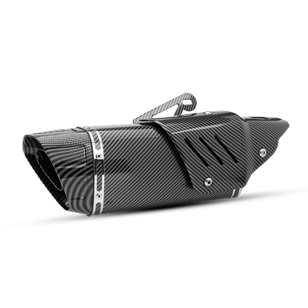 Motorcycle Exhaust Muffler Universal 51MM Sport Racing Exhausts K10 Tail Tube with DB Killer For XL750 450MT 450NK ZX-6R RS457