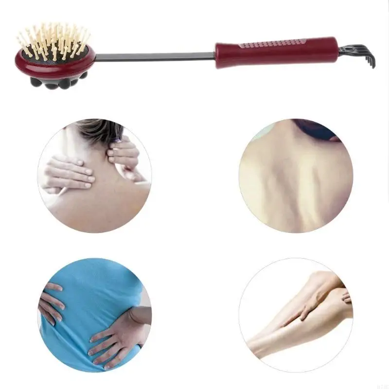 H7JC Double for Head Back Scratcher Tool Tool Hammer Body Massage สำหรับการดูแลสุขภาพ