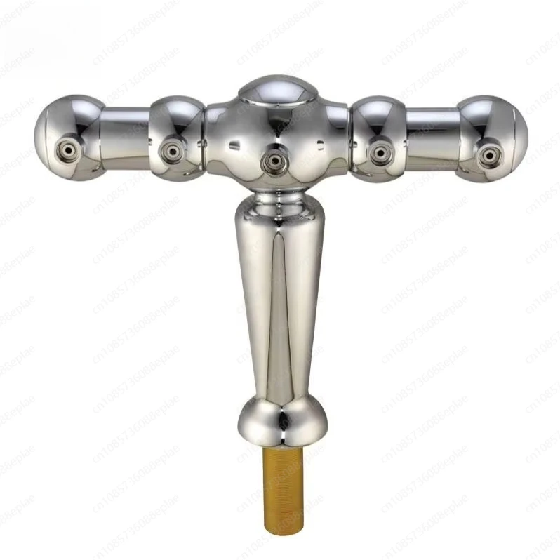 Popular 5 Way Brass Beer Dispenser, Vase Shape Party Beer Tower with 5 Taps for Home Bar and Outdoor Events
