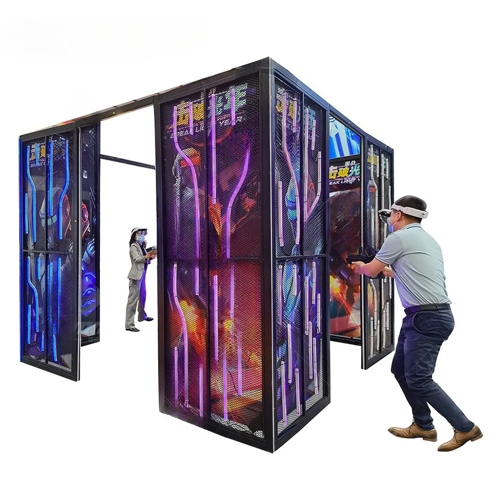 Indoor Amusement Park Mixed Reality Double Players Shooting Game with  VR Glass