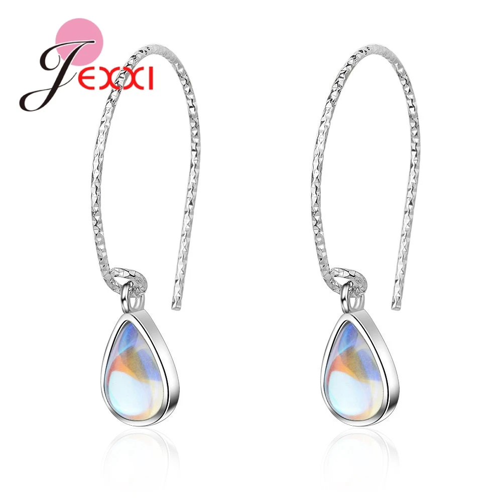 Top Quality 925 Sterling Silver Earrings Wedding Engagement Accessories Drop Pendnat Girls Gifts Wholesale Fast Shipping
