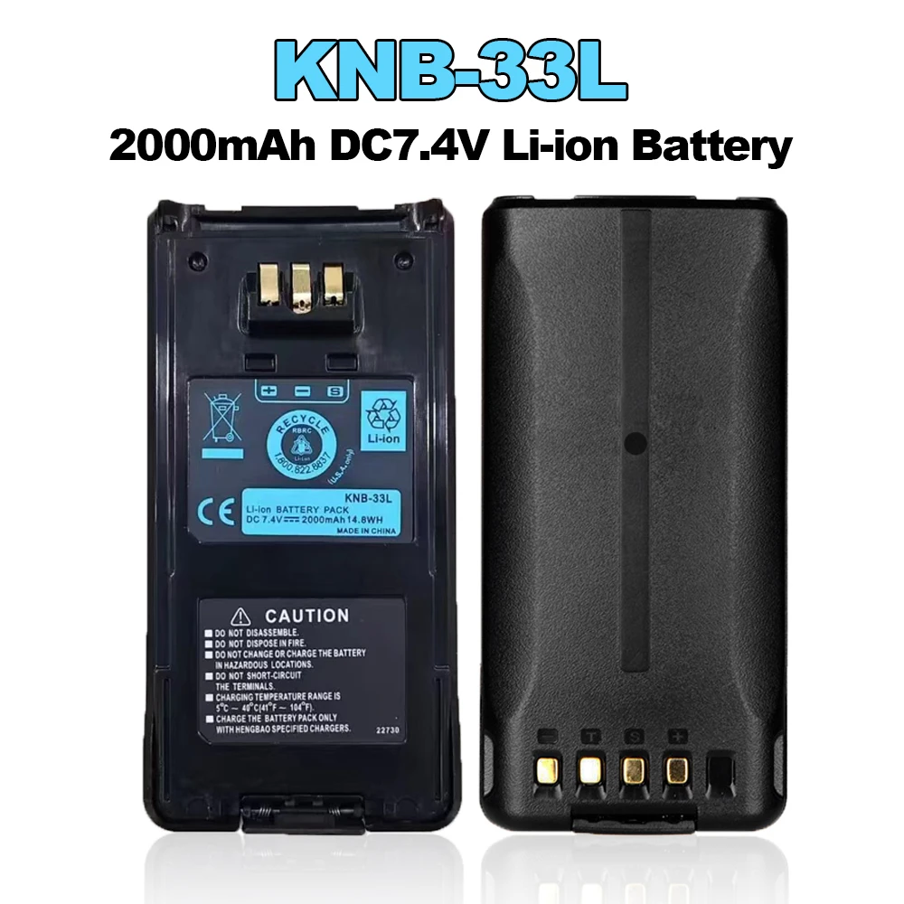 

KNB-33L 2000 мАч DC7,4 В Сменный аккумулятор для Kenwood TK-3185 TK-3180 TK-2185 TK-2180 TK-5210 NX-210 NX410 NX411 двусторонние радиостанции