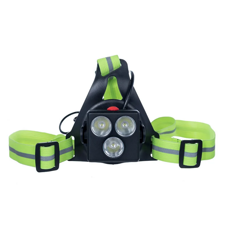Outdoor Sport Running Lights Waterproof USB Chest Lamp Night LED Lights Running Flashlight Cycling Safety Torch Warning Light