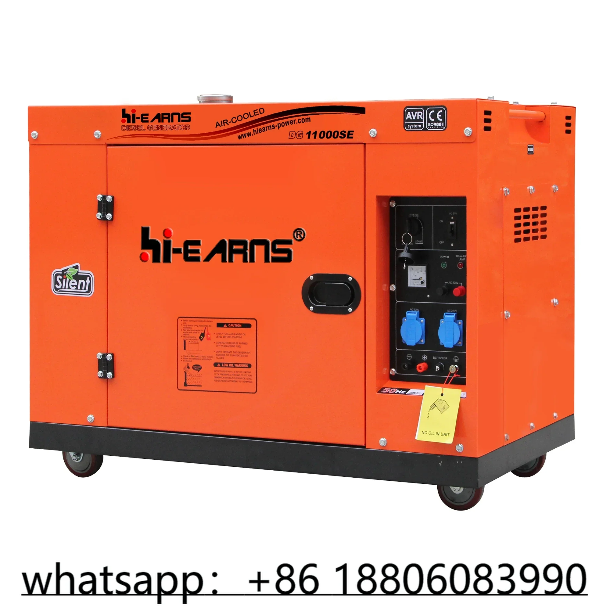 hieanrs 6KVA 7KVA 8KVA 10kVA 12kVA 16kVA 18kVA 20kVA soundproof silent die·sel generator set price