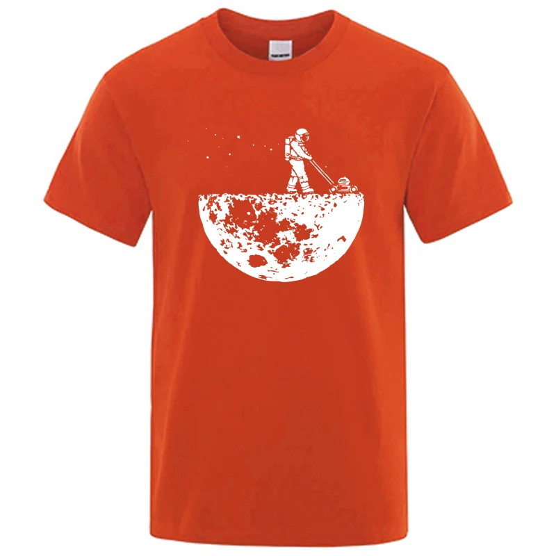 Mannen T-shirt Hoge Kwaliteit Grappige Katoenmix Lunar Cleaner Printing Casual Cool Losse O-hals Mannelijke voor MenT-shirt Hip Hop Tees