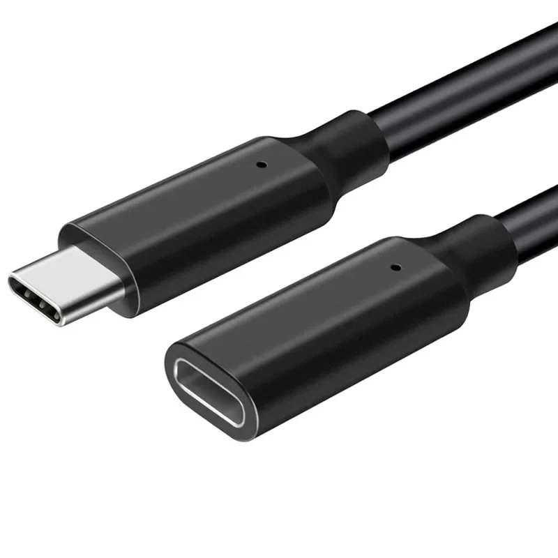 10Gbps Gen2 tipo C USB 3,1 macho a hembra extensión de datos 100W Cable de carga Cable extensor para Macbook portátil Samsung Switch