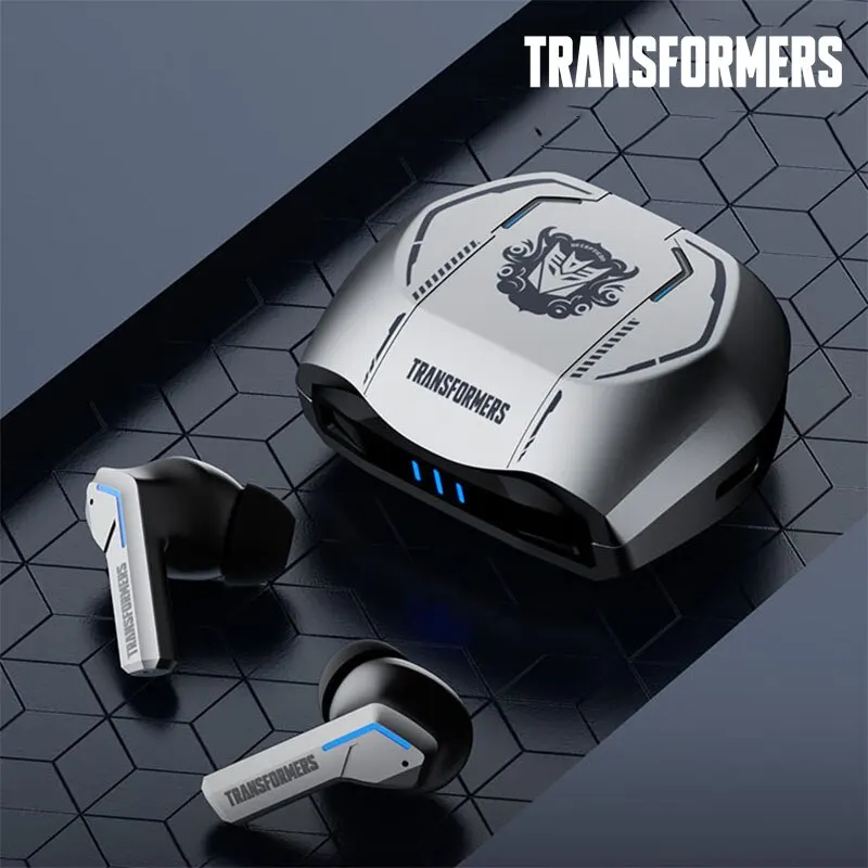 Transformers TF-T06 earphone Gaming tanpa kabel TWS Headset Bluetooth 5.3 earbud Stereo HIFI latensi rendah pengurang kebisingan