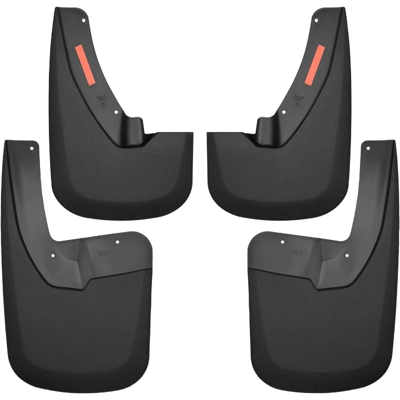 

Husky Liners Custom Mud Guards /Single Rear Wheels & w/OEM | Front & Rear, 4-pc Black - 58186