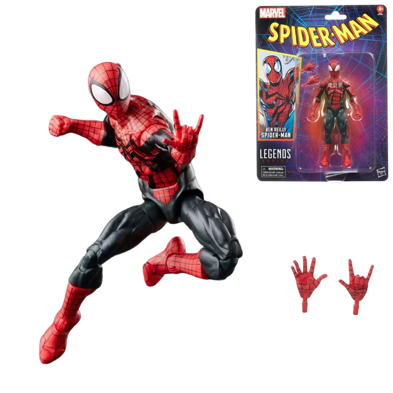 In Stock Hasbro Spider-Man Animation Ben Reilly & Miles Morales & Tarantula Etc Retro Packaging Series  Action Figure Toy Gift