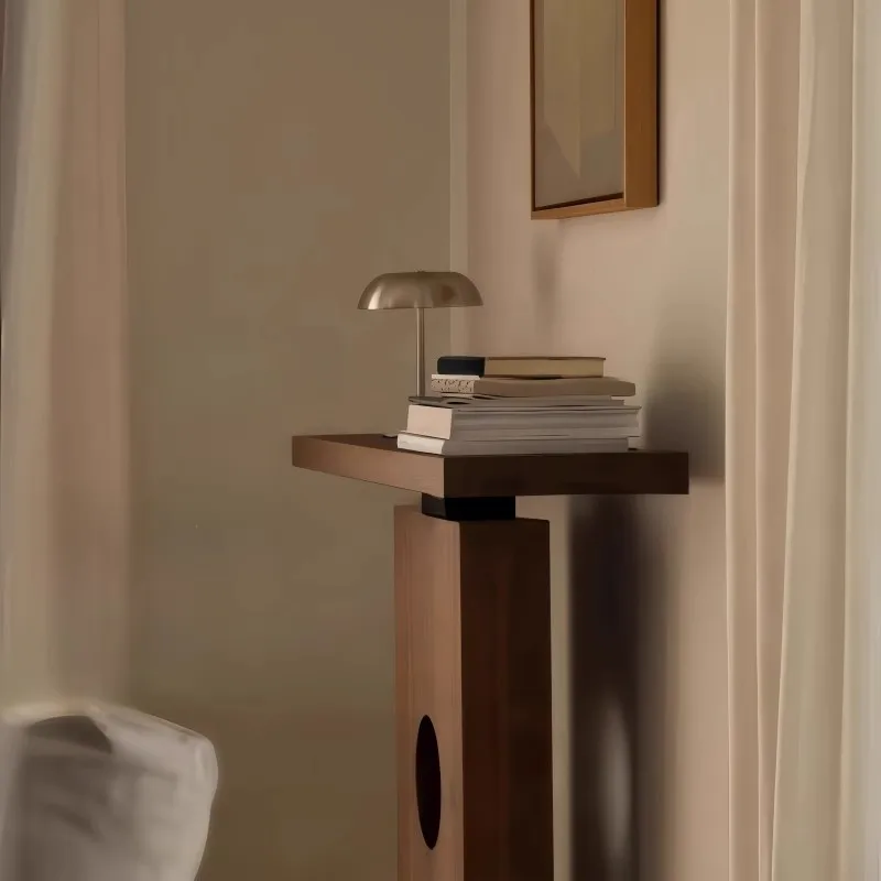 طاولة مدخل من الخشب الصلب على طراز العصور الوسطى B & B مكتب عرض جدار الفندق وممر وابي Safeng ومنصة مدخل سجل المنزل