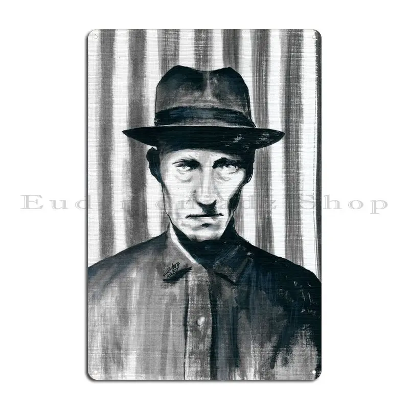 Burroughs Metal Plaque Poster Wall Cave Cinema Cave Designer Wall Decor Tin Sign Poster