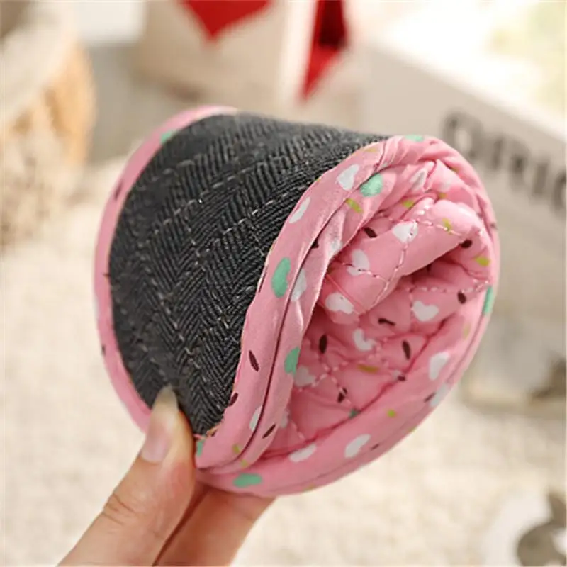 Couple's Four Seasons Home Indoor Silent and Mute Pure Cotton Fabric Sole Soft Sole Non Harmful Solid Wood Floor Slippers image 5