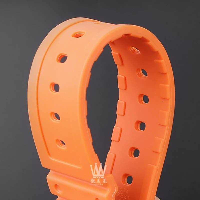 สายนาฬิกาข้อมือซิลิโคนเรซินสำหรับ Casio ขนาดเล็กนาฬิกาสีดำ DW-5600 DW5610 GW-B5600 GW-5000 GA2100ยางสายนาฬิกา16มม.