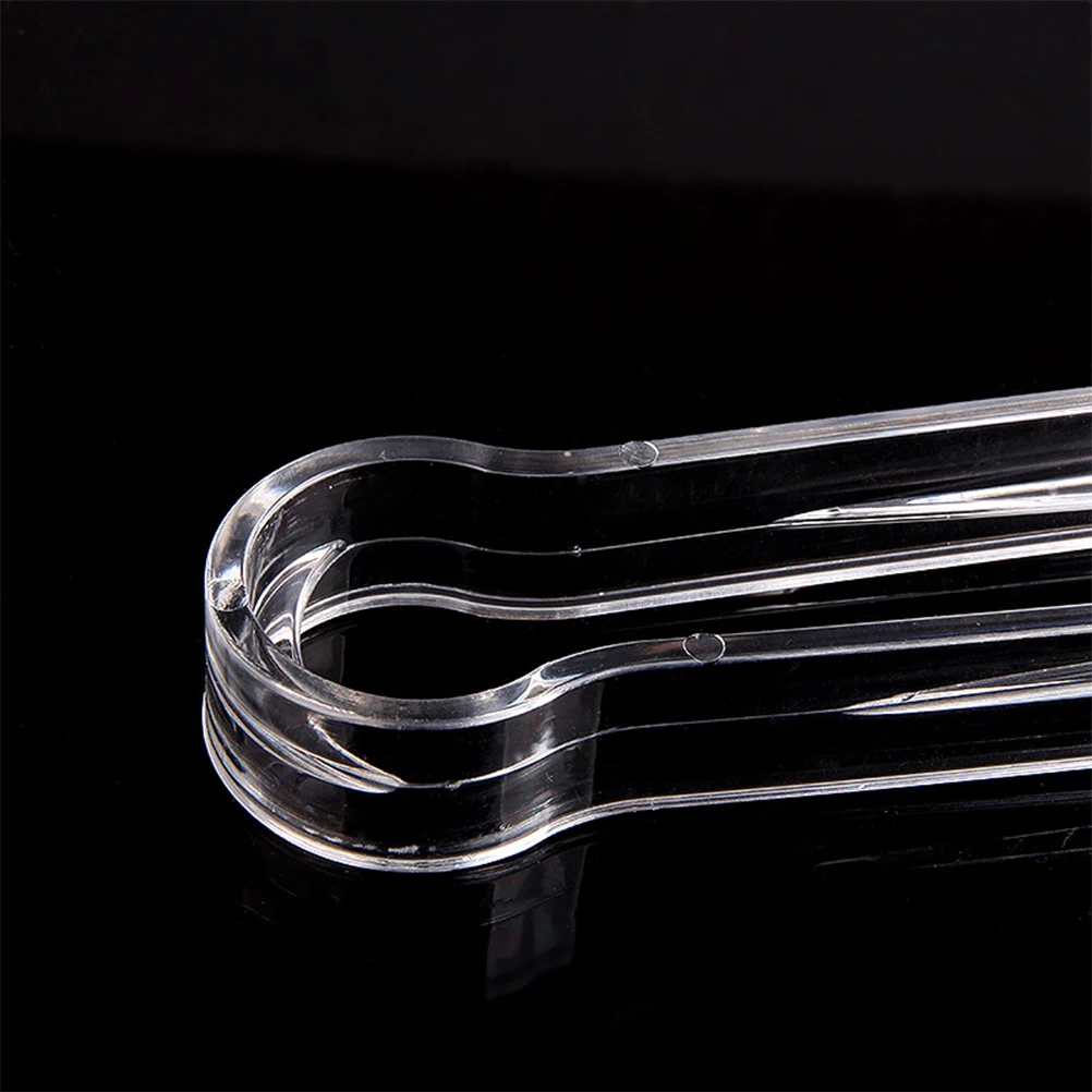 

5 Pcs Clear Tongs for Serving Food Multifunctional Holder Acrylic Ice Cube Clip