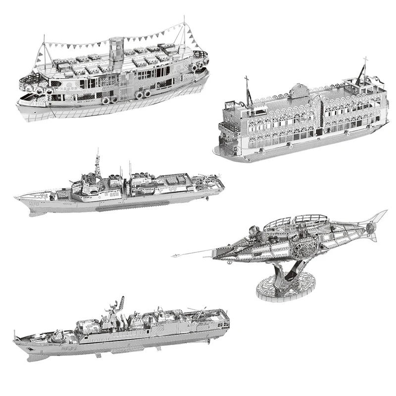 

Boat 3D Metal Puzzle model Star Ferry Bauhinia Burke Class Destroyer Nautilus KITS Assemble Jigsaw Puzzle Gift Toys For Children