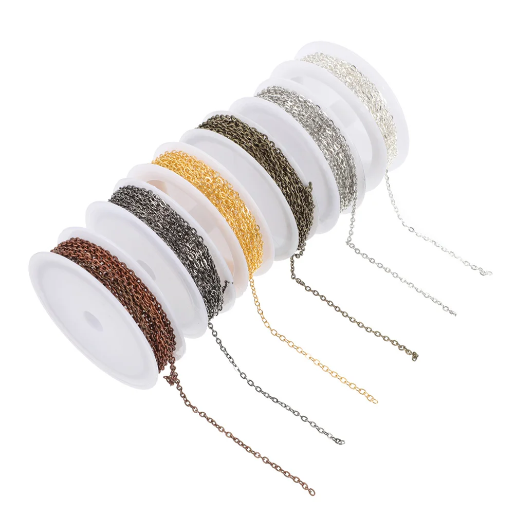 

6pcs DIY Accessories Chains Jewelry Flat Pressure Supplies Findings Make High Quality Durable Practical Materials