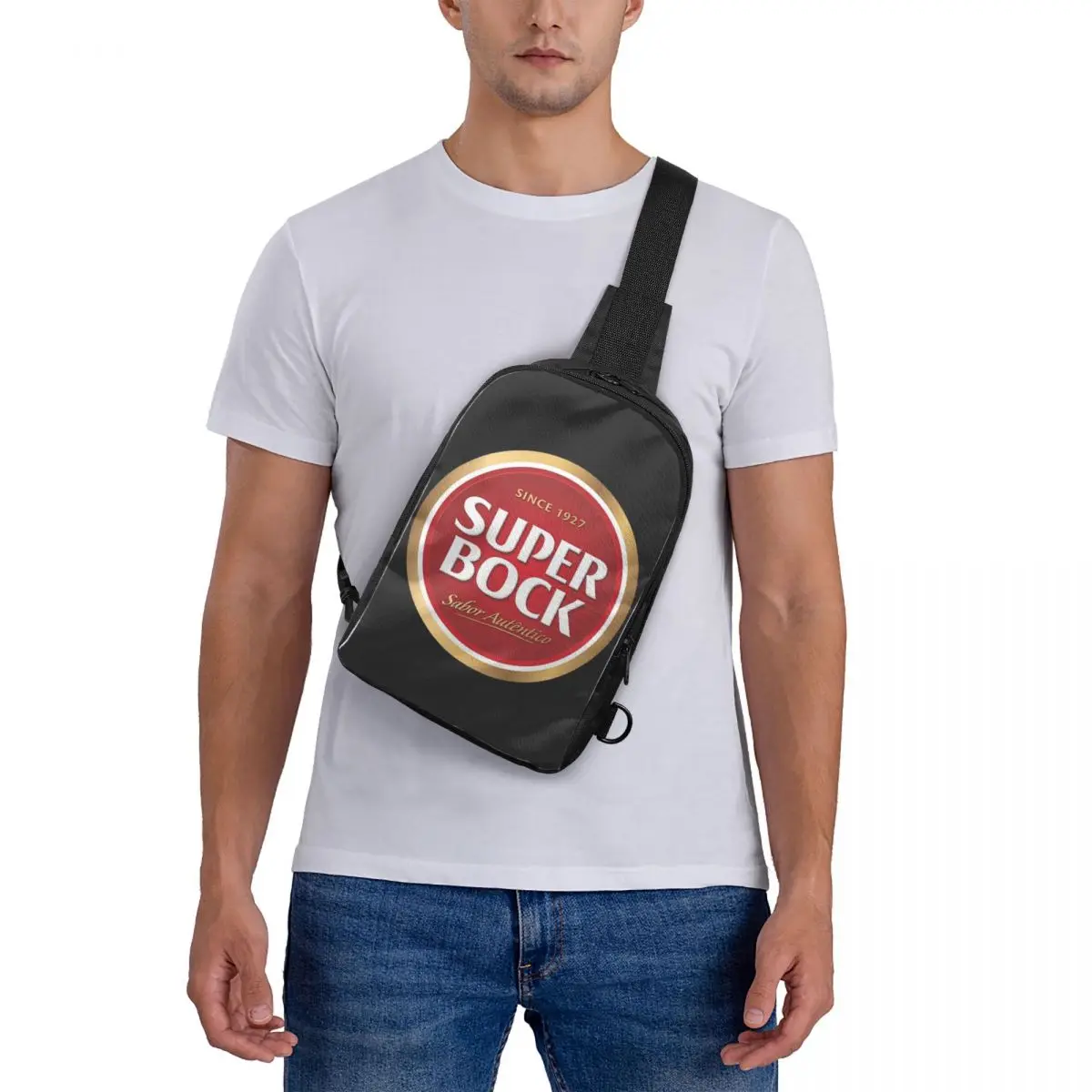 

Super Bock Since 1927 Chest Bag Crossbody Backpack Sling Shoulder Bag For Men Travel Hiking Daypack
