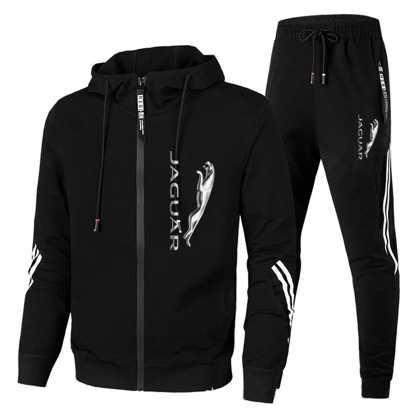 2024 New Men\'s Casual Suit Outdoor Fitness Jogging Sports Suit Men\'s Hoodie + Pants Set (S-4XL) New in Men\'s Sets Sports Suit