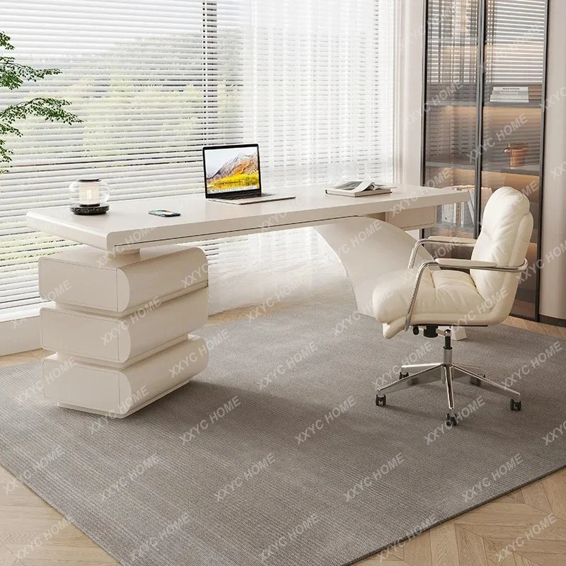 

LSolid Wood Desk Home Small Apartment Computer Office Desk Writing Table