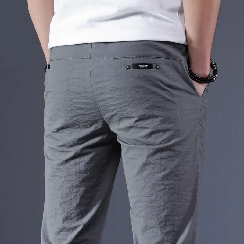 MRMT 2024 Brand New Men's Thin Casual Pants Men's Ultra-Thin Ice Silk Breathable Loose Trousers