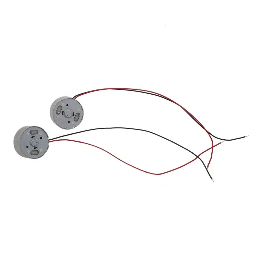 5Pcs New DC 1.5V-6V RF-300 DC Motor 2Pin 24mm Round Micro 300 Motor Compact 2 Wire Hanging Neck Fan Motor for Hanging Neck Fan