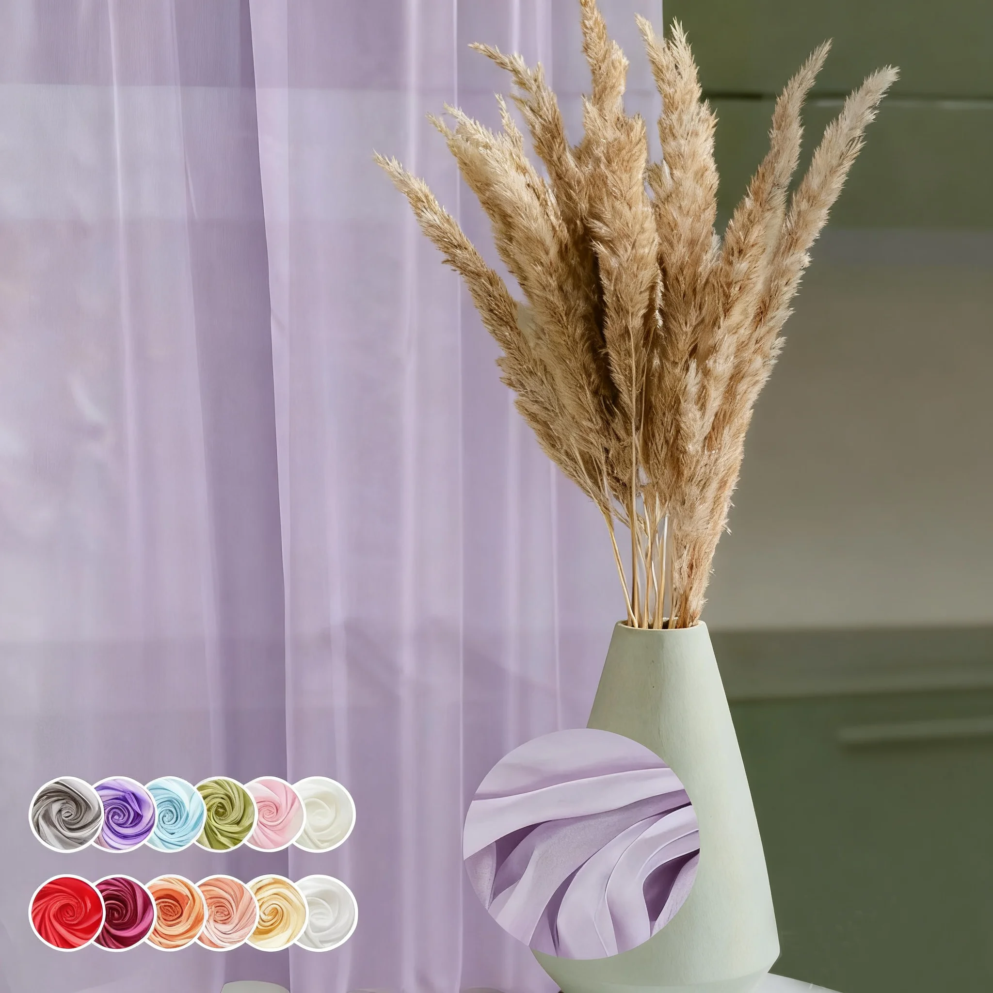 

1Pcs White Sheer Curtains For Living Room Window Voile Tulle Drapery Window Screening Home Living Room Bedroom Wedding Decor