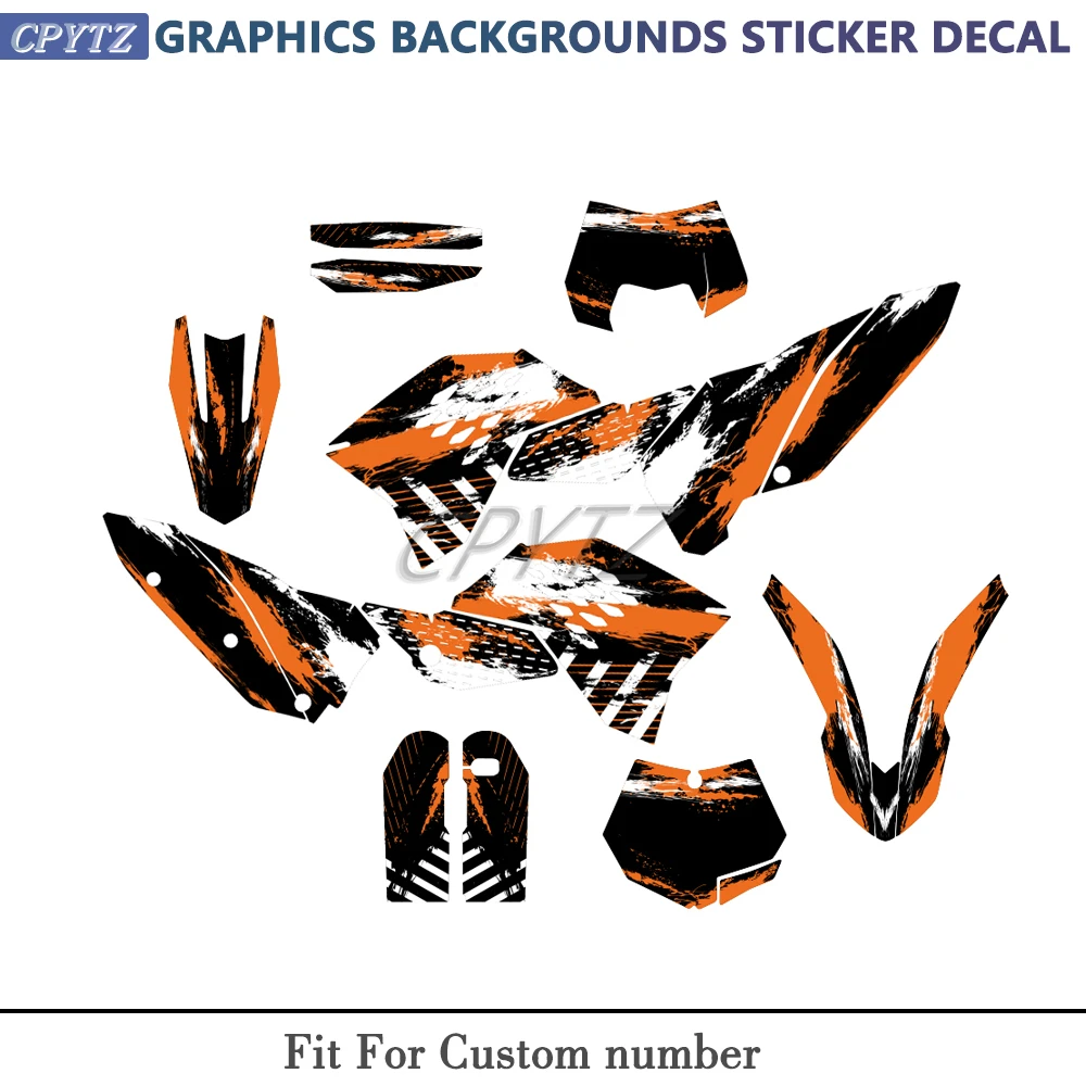 fit-for-125-250-300-350-450-500-sx-sxf-2007-2011-exc-excf-xcw-2008-graphics-decals-stickers-motorcycle-background-custom-number