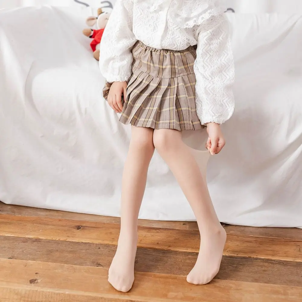 Sweet Cute Stretchy For Girls Summer Children  Tights Silk Pantyhose Cat Paw Stockings