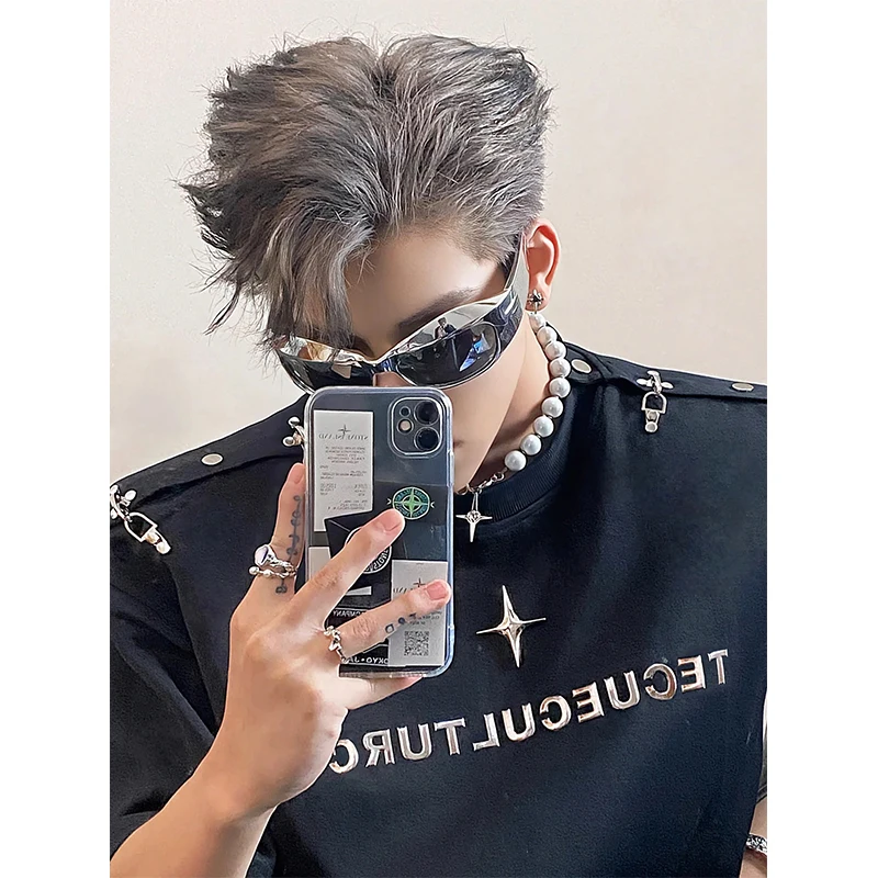 

American Street Sle oulder Padded T-irt Men's 320g Heavyweight High Street ort Sve Design Sensation Small ence