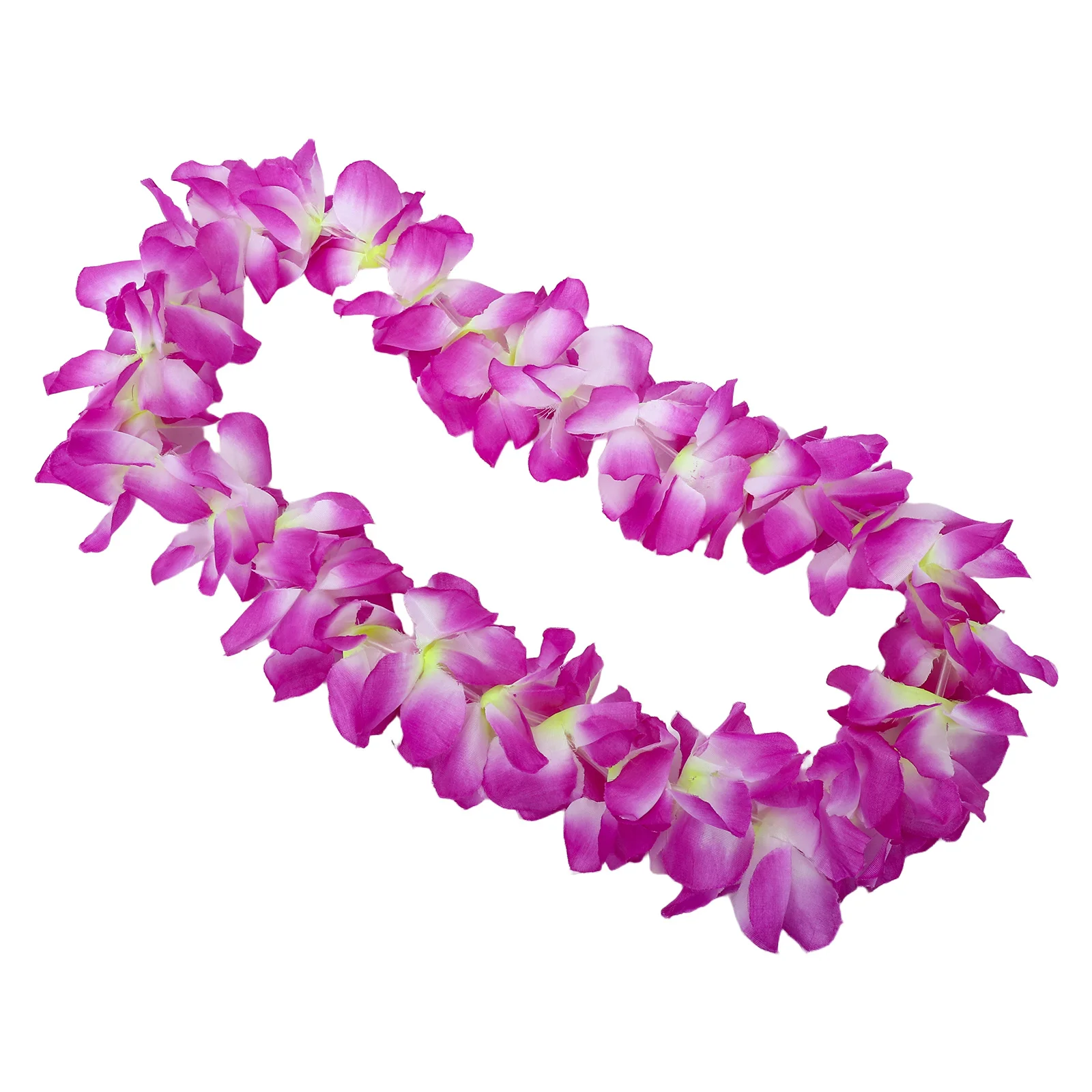 

Hawaii Tropical Hula Grass Dance Flower Necklace Garland Purple White 100cm Beach Party Costume Summer Luau Tropical Flower