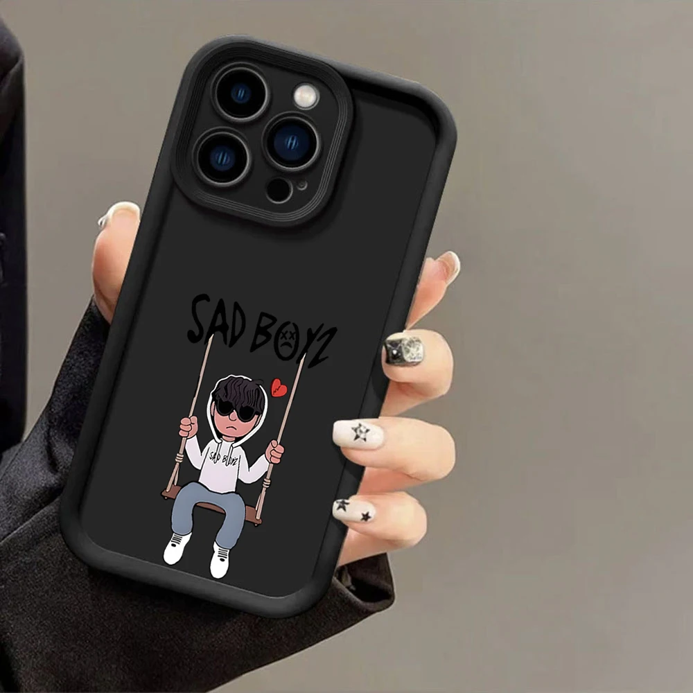 

Cool Sad Boy Swing Phone Case For Samsung Galaxy S23 S24 S25 Ultra S21 S22 FE Plus Samsung A54 A53 A55 A33 A34 A35 A15 A16 Cover